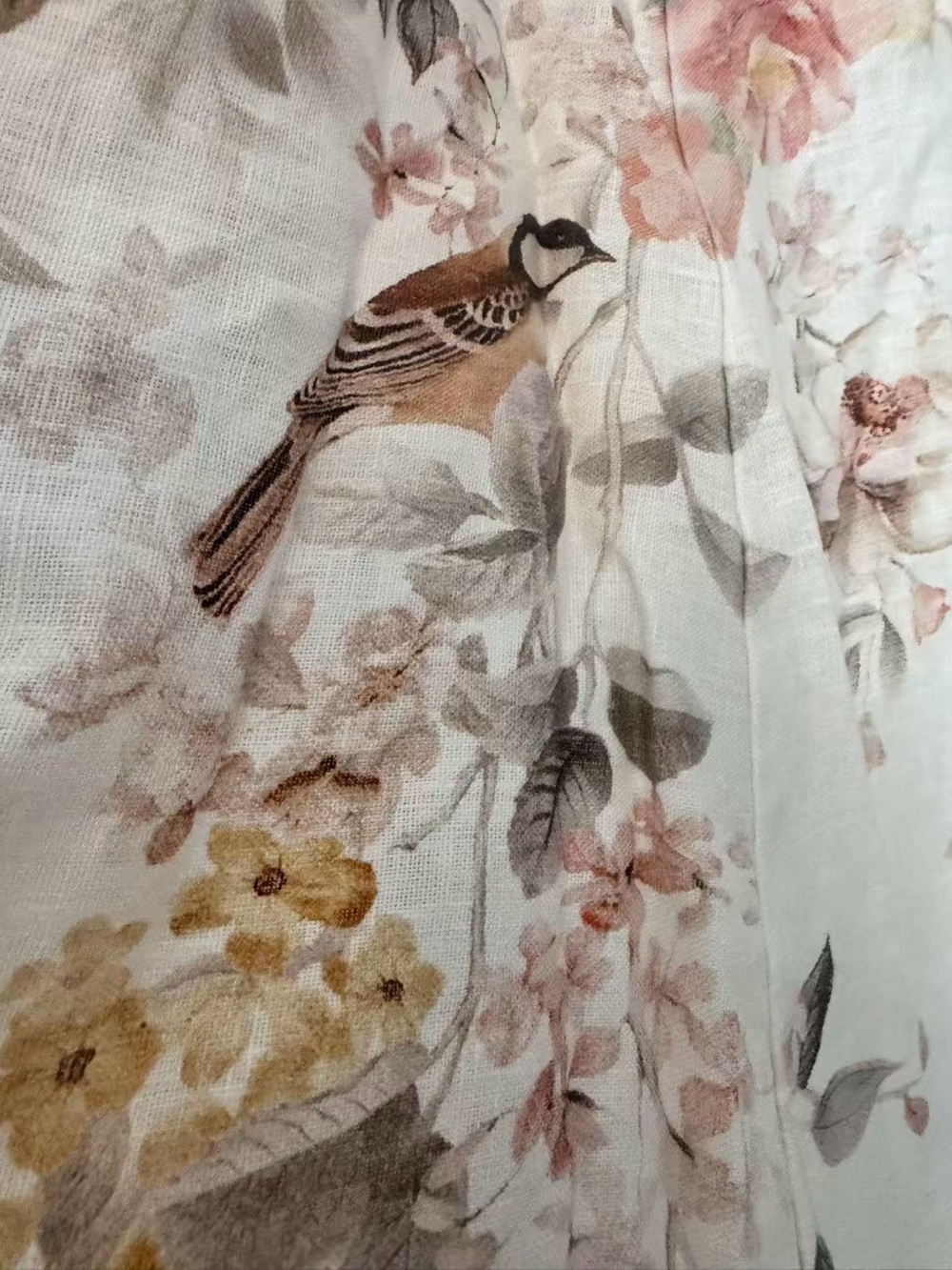 Zimmermann Cream Floral Maxi Dress with Pink & Orange Accents size 0 - Picture 6 of 16